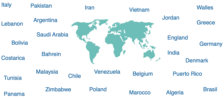 World Map with Countries